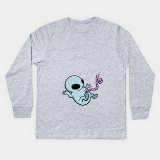 alien baby Kids Long Sleeve T-Shirt